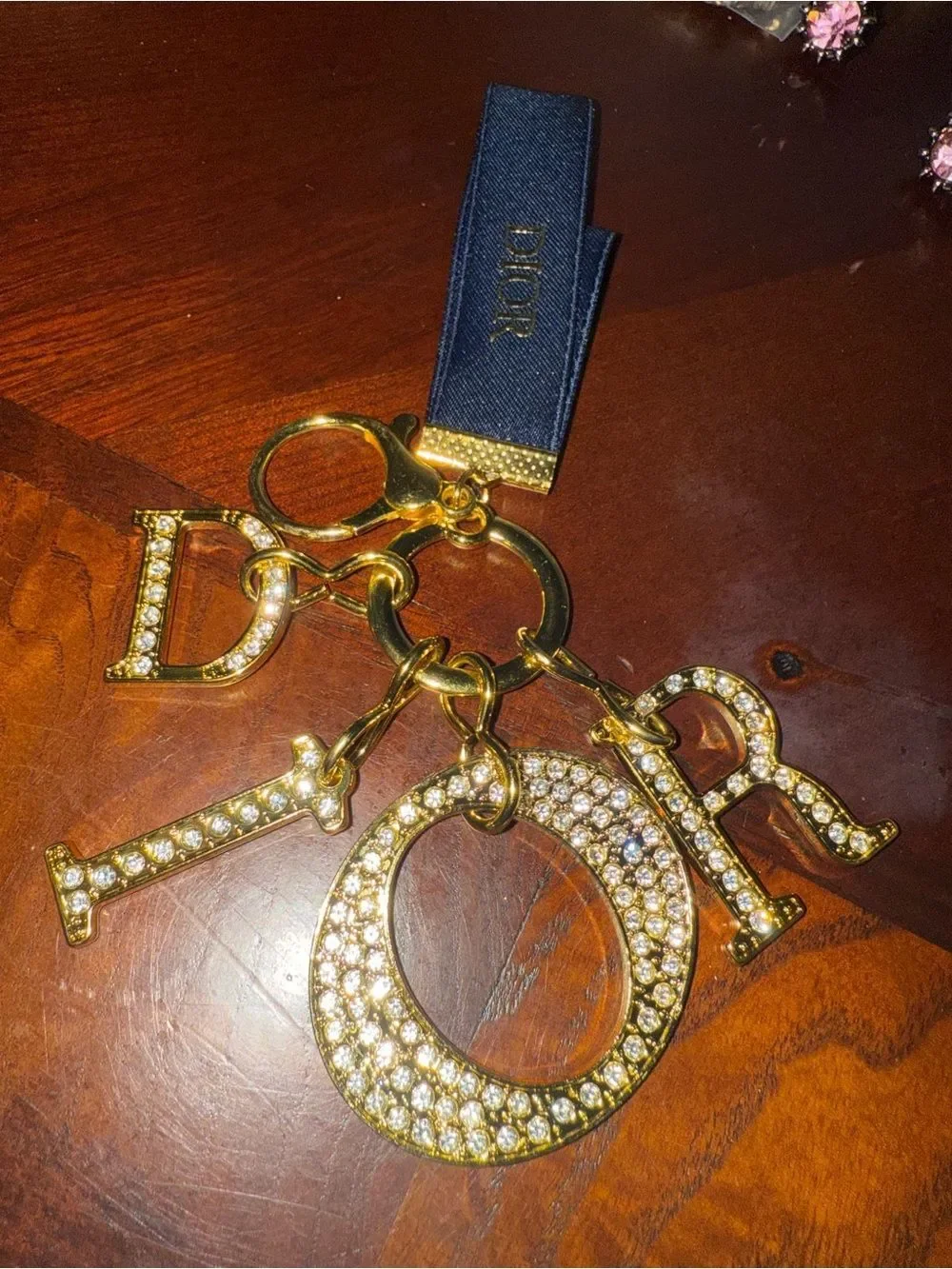 Dior beauty bag charm Keychain